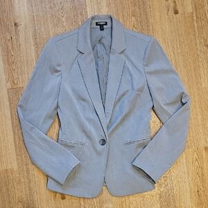 Express Light Gray Blazer